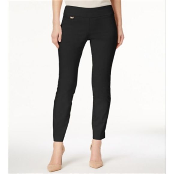 Alfani Womens Slim Fit Pants Beige Size Xl